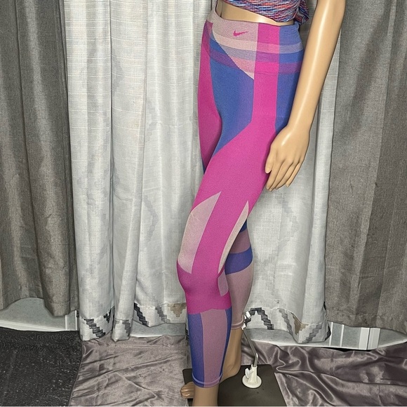 Nike Sculpt Lux Icon Clash Seamless Dri-fit Knit Leggings Medium - Picture 6 of 8